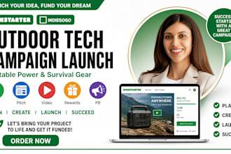 launch your outdoor tech kickstarter campaign for portable power gear