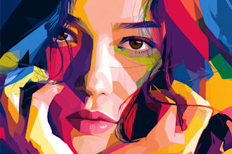 create a modern pop art portrait from your photo