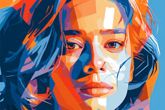 draw a professional pop art portrait