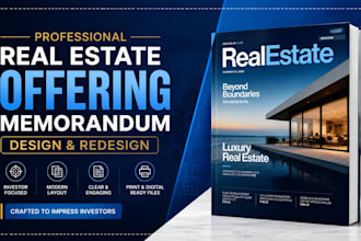 design real estate offering memorandum, om digital brochure, offering memorandum