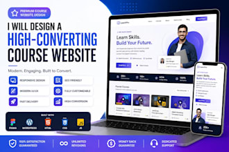 design a highly converting thinkific course website