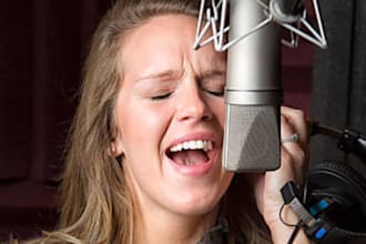 write and record female vocals on acoustic guitar indie folk country instrument