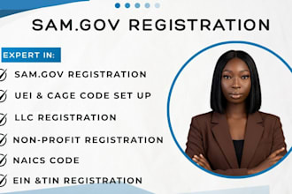 provide professional sam gov registration