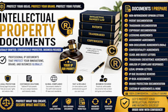 create intellectual property compliance documentation for global business