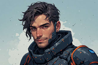 design custom sci fi mecha and robot concept art