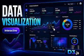 create interactive data visualization dashboards using d3