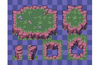 create pixel tileset game art tilemap pixel background animation
