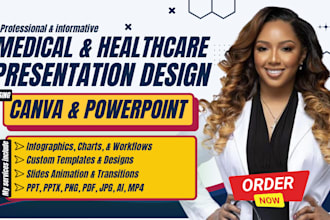 design professional medical nursing healthcare powerpoint and canva presentation