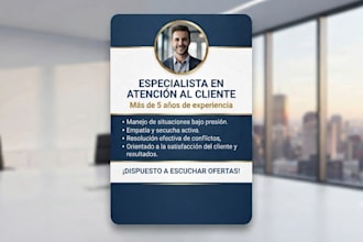 be customer service and technical support agent