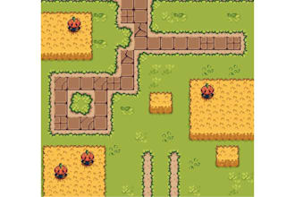 create pixel tileset background animation tilemap pixel game assest