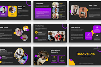 design online course slide, webinar deck, training powerpoint presentation