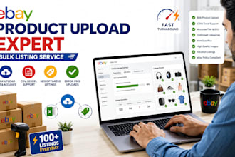 do ebay listing, cross listing, ebay product listing