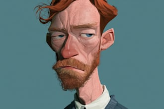 do couple caricature illustration for you