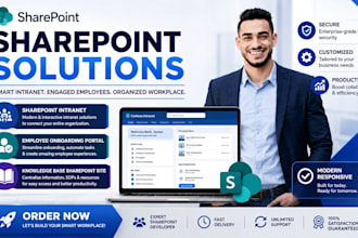 sharepoint intranet, employee onboarding portal, knowledge base sharepoint site