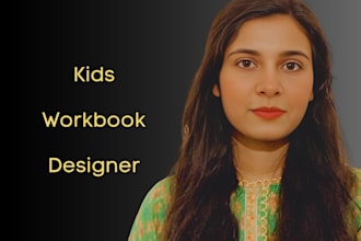 design custom kids worksheet and preschool activity workbook
