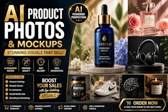 create ai product photos and mockups