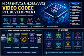 develop h265 hevc and h266 vvc video codec rtl modules