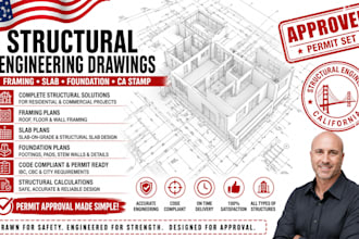 structural engineering drawing framing slab foundation plans ca stamp