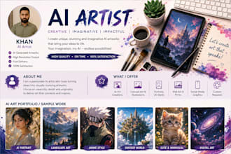 create stunning ai generated art, illustrations and images