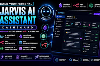 build your personal jarvis ai assistant dashboard obsidian second brain n8n