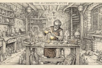 create an amazing pen and ink illustration for you