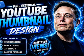 design attractive clickbait youtube thumbnail design