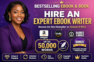 ghostwrite fiction and nonfiction books as a ghost writer