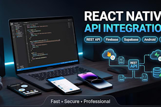 integrate API, firebase and backend in react native apps