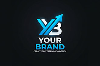 design a creative inverted logo for your brand
