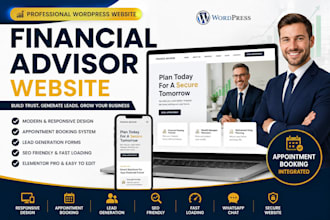 financial advisor website wordpress website finance website investment website