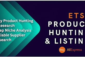 do etsy product hunting and etsy product listing