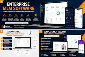 develop enterprise MLM software with binary unilevel and crypto plans