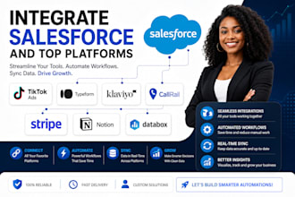 integrate salesforce tiktok ads typeform klaviyo callrail stripe notion databox