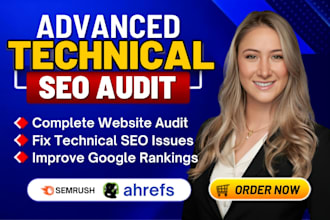 do a technical SEO audit with an action plan and ai search visibility check