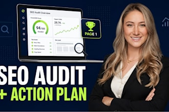 do a technical SEO audit with an action plan and ai search visibility check