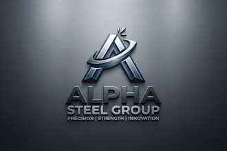 design a professional steel brand logo for your business