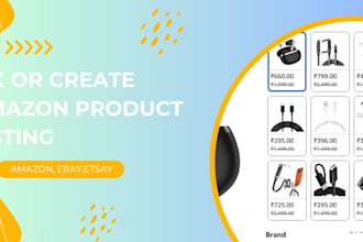 create amazon fba product listing or fix amazon listing