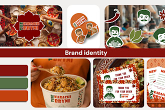 design a complete restaurant and food brand identity