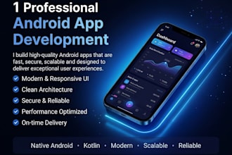 develop a professional native android app using kotlin