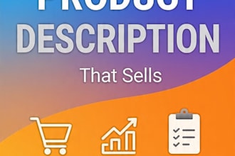 write high converting SEO product description for ecommerce to boost sale