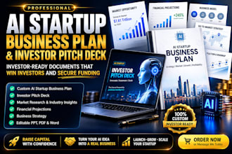 ai automation agency pitch deck saas fintech business plan ai chatbots startups