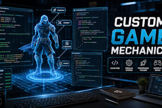 program custom game mechanics and player logic in unity