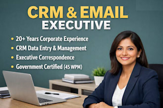 do CRM data entry and executive email management