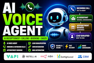 build ai voice agent ai receptionist vapi ai retell ai n8n automation