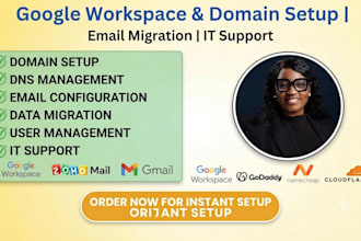 google workspace admin console domain dns email setup migration IT support