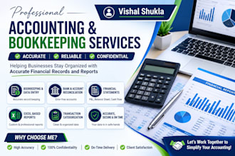 professional bookkeeping, accounting and financial data entry in excel