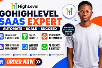 setup gohighlevel saas, ghl workflow automation, CRM, funnel, white label