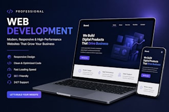 develop a professional business website