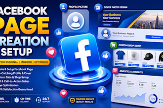 create and setup a professional facebook business page with SEO
