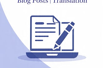 do SEO content writing, blog posts and translation